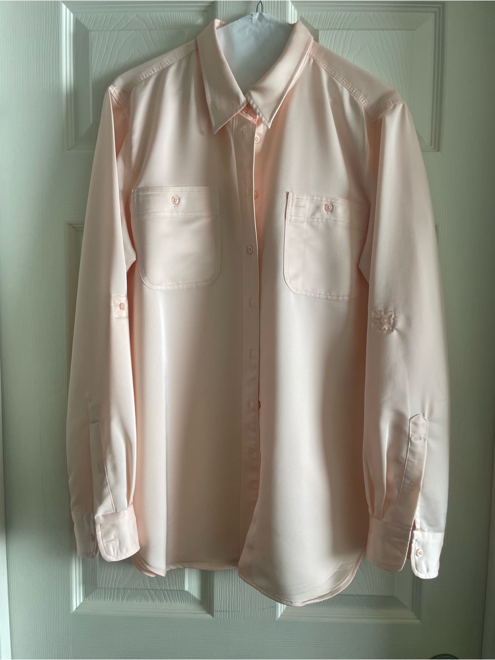 Lauren Ralph Lauren Light Peach Button-Down Shirt